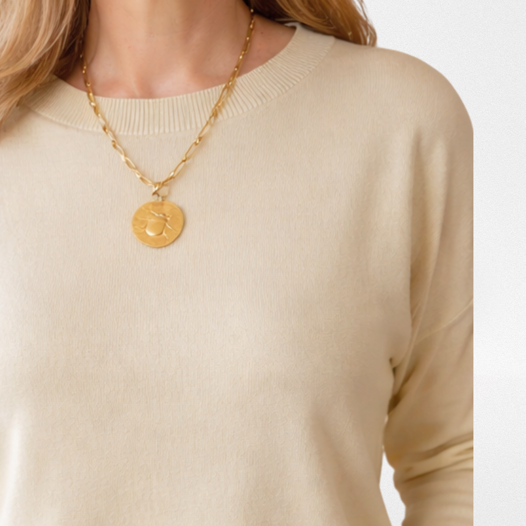 Lola's Quadrotto cotton jumper