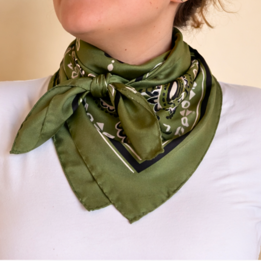Silk bandana scarf 