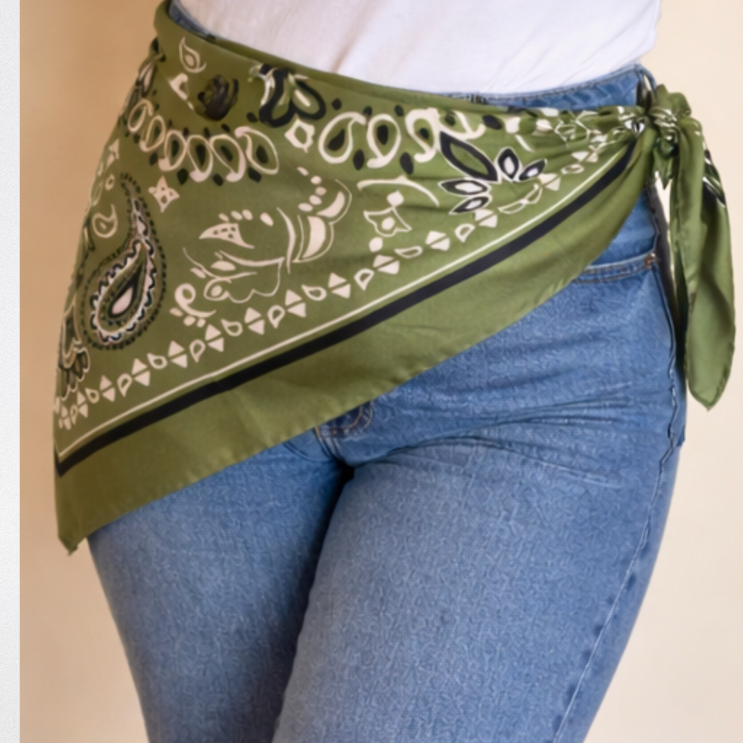 Silk bandana scarf 