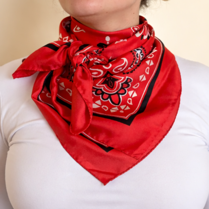 Silk bandana scarf 