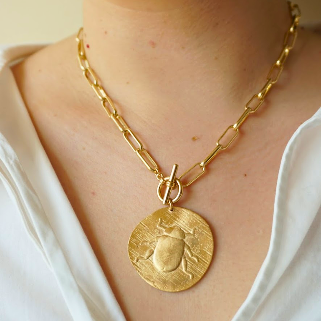 XL Beetle Link Necklace