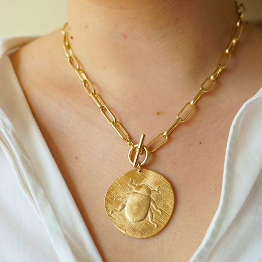 XL Beetle Link Necklace