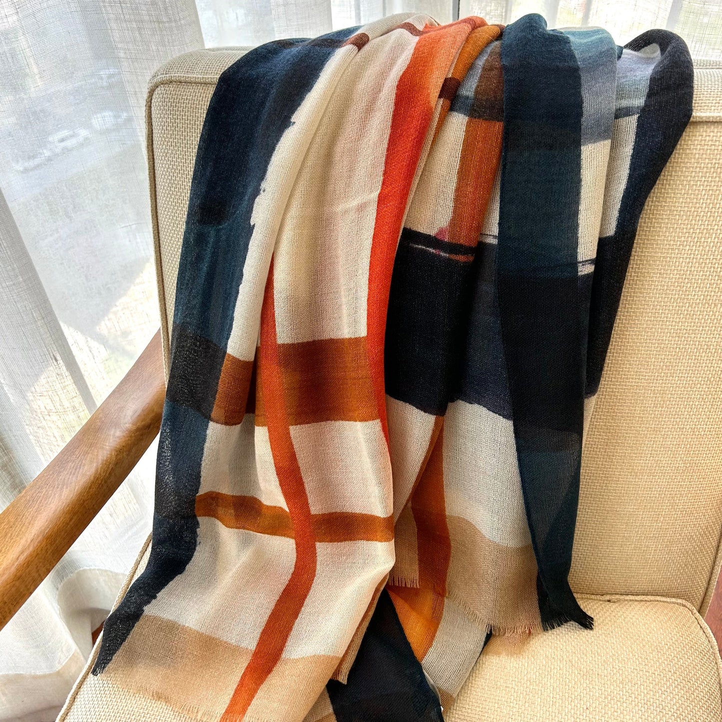 Fular 100% lana Pinceladas