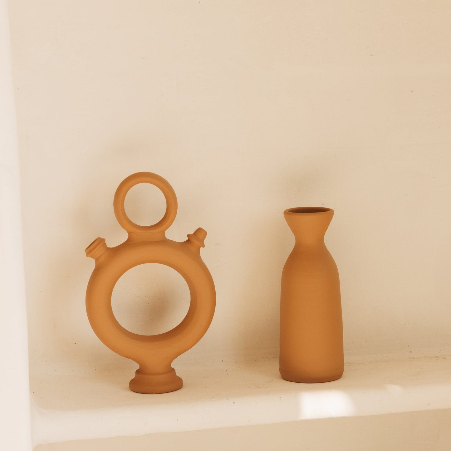 Botella Agua Decanter terracota