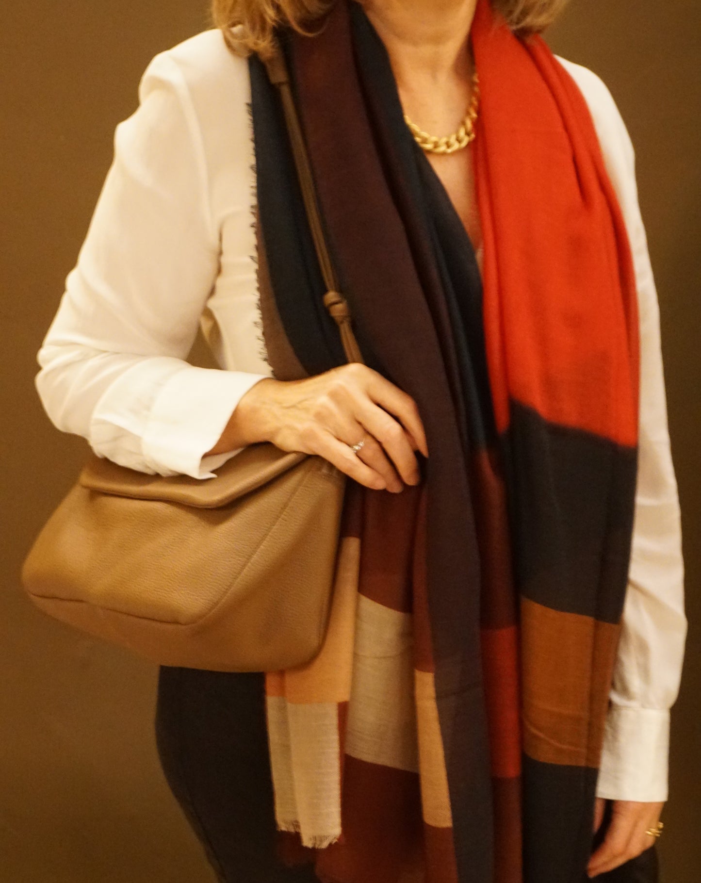 Fular de lana Cuadros Degradés