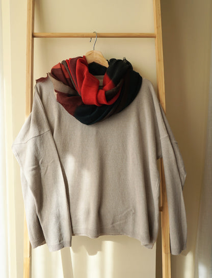 Fular de lana Cuadros Degradés