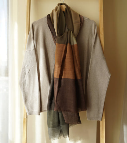 Fular de lana Cuadros Degradés