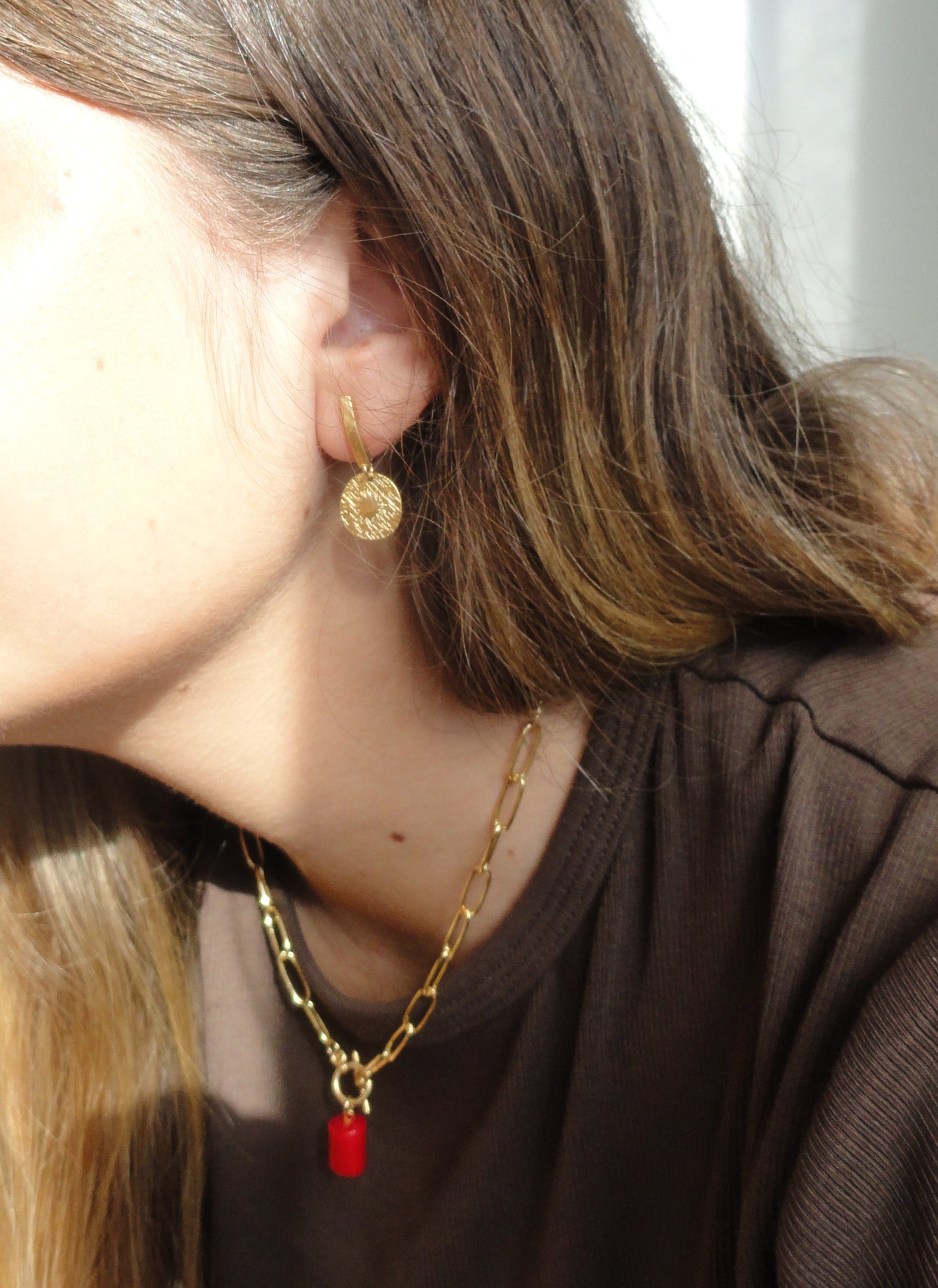 Pendientes Sol Forest Fortuna Adiuvat