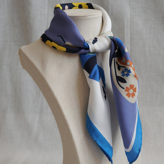 Mini foulard di seta Insetti