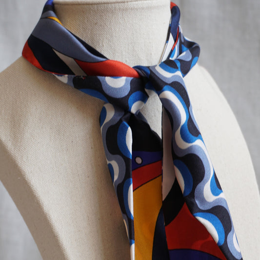 Twilly di seta piccolo stile Pucci