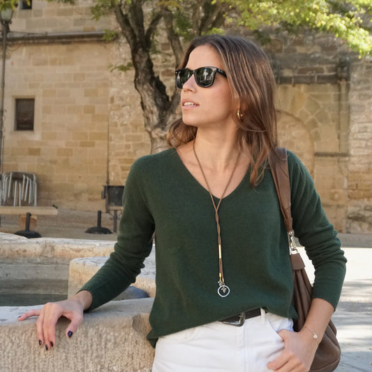 Maglia con scollo a V 