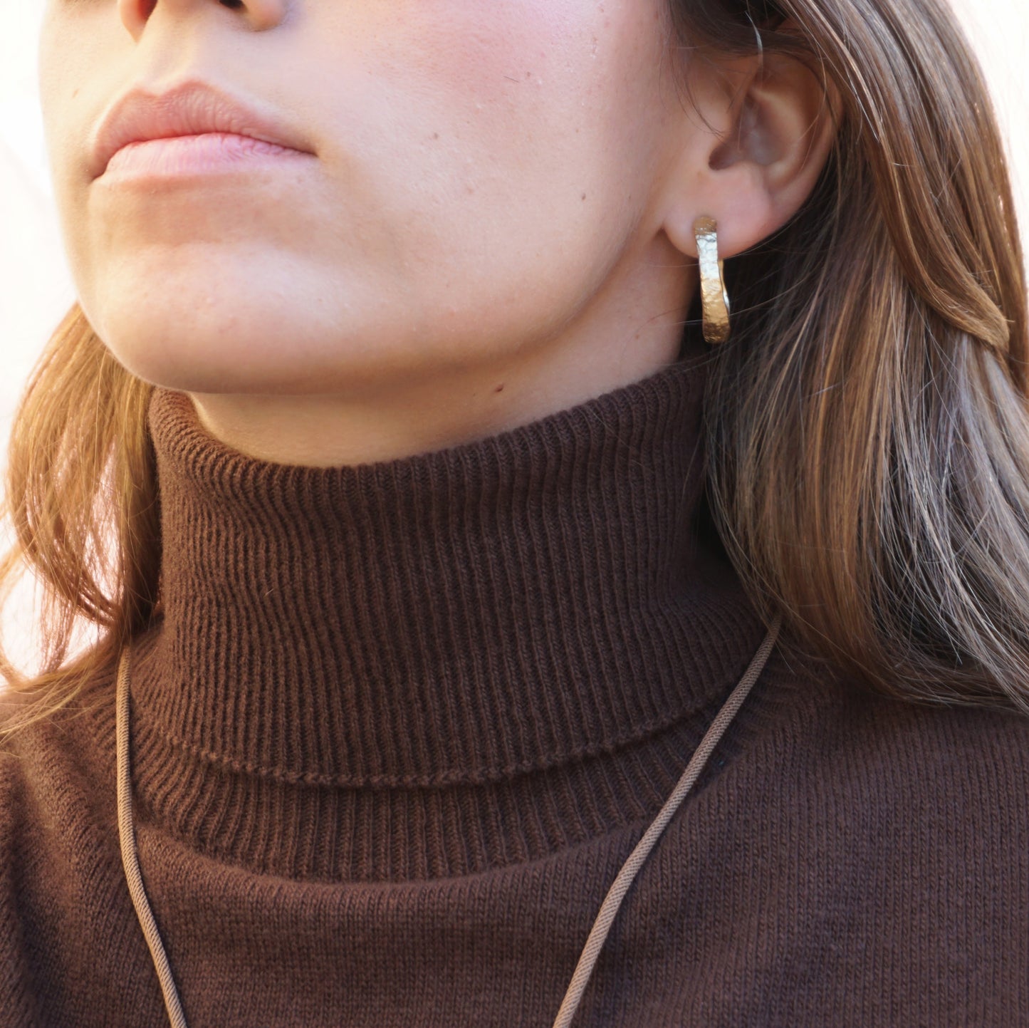 Pendientes Aros irregulares pequeños