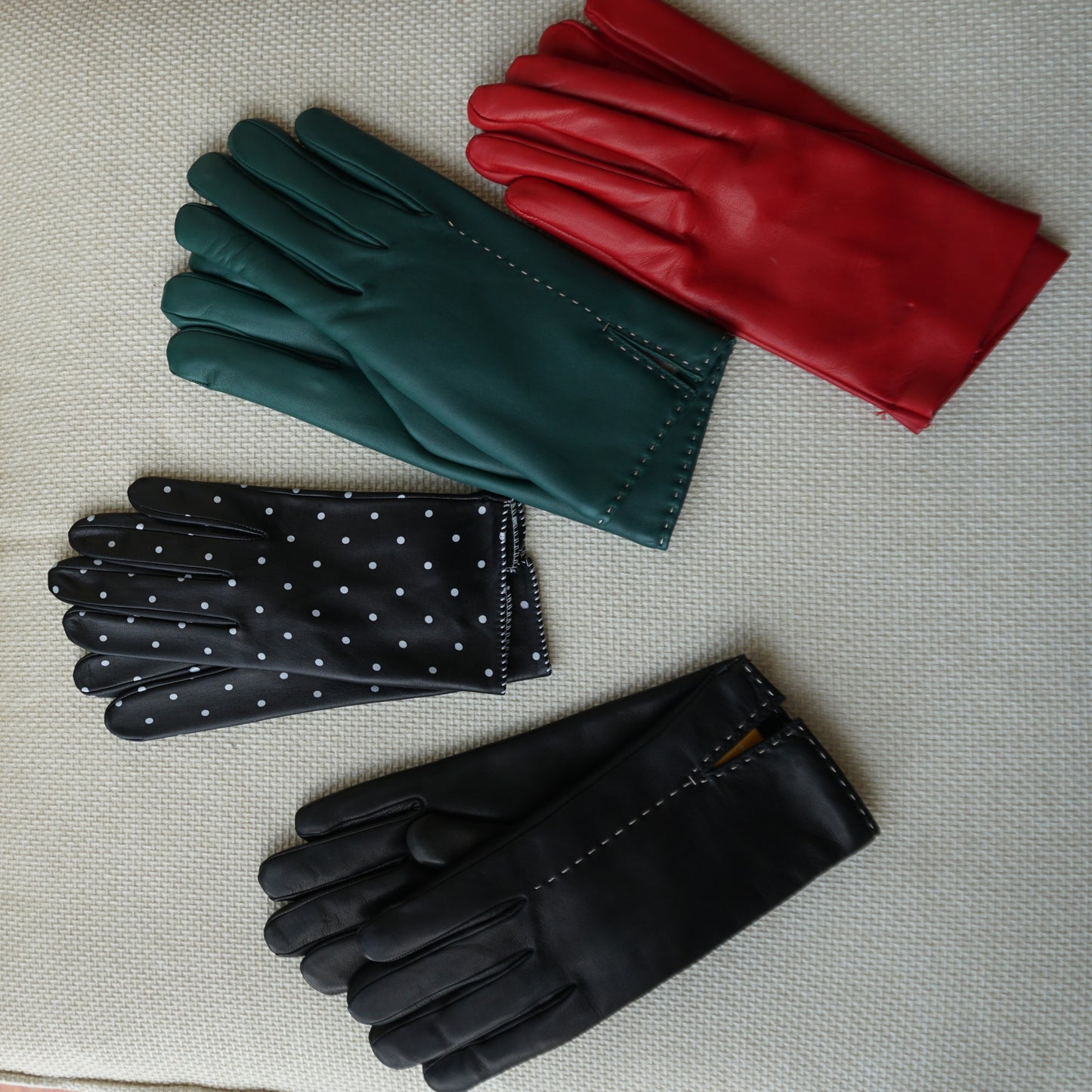 Guante de piel Topos