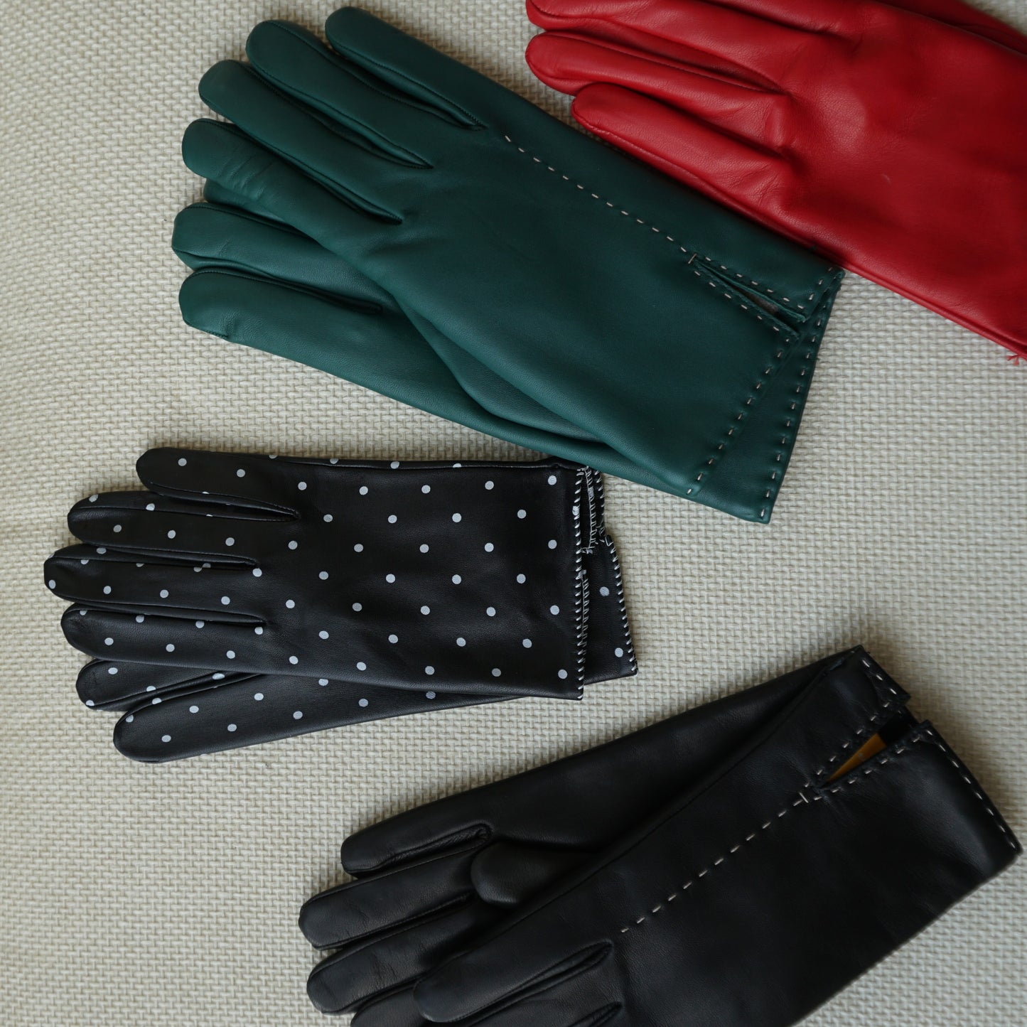 Guante de piel Topos