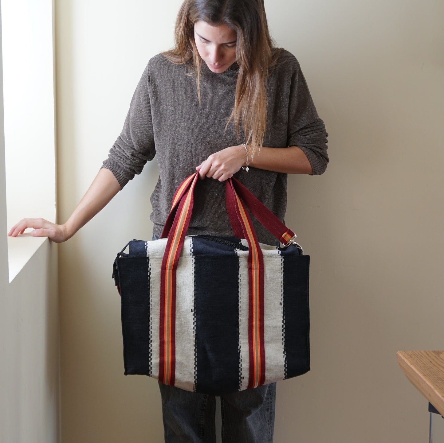 Bolsa de viaje Rayas