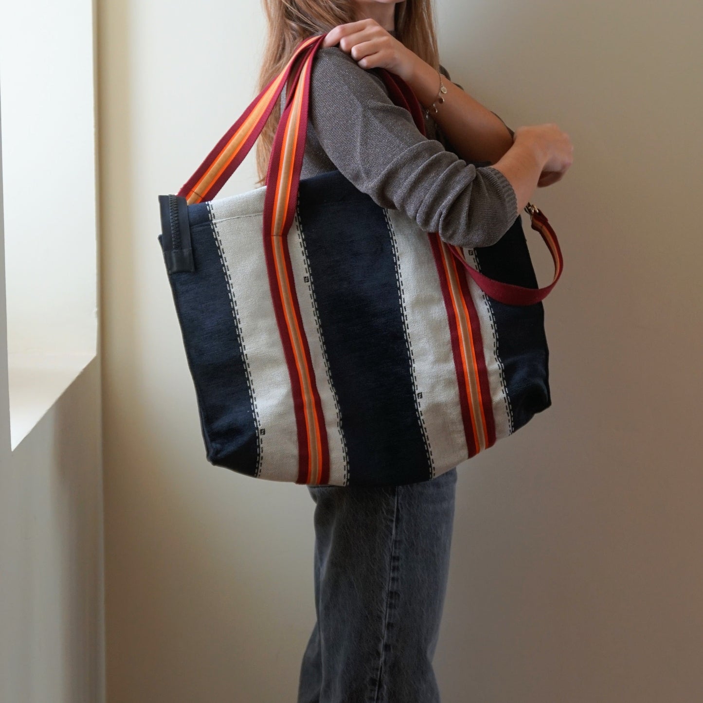 Borsone da viaggio Righe