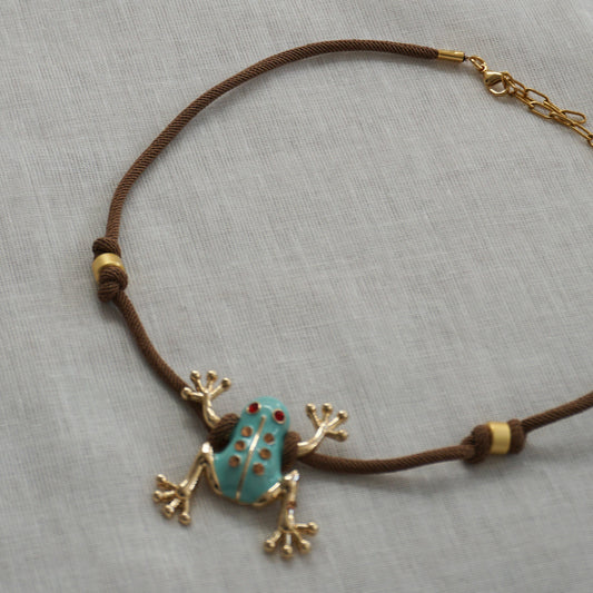 Gargantilla Ranita azul