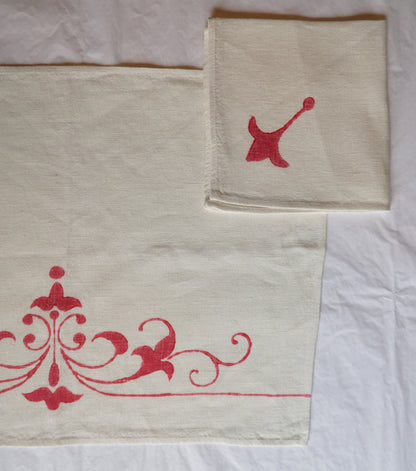 Mantel individual Verdiano con servilleta
