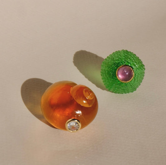 Anillo concha de resina