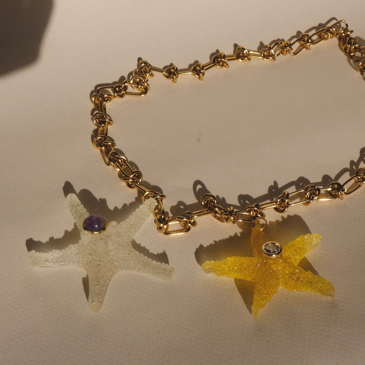 Collar Estrellas resina