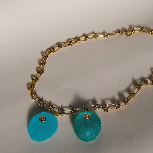Necklace resin Sea urchins