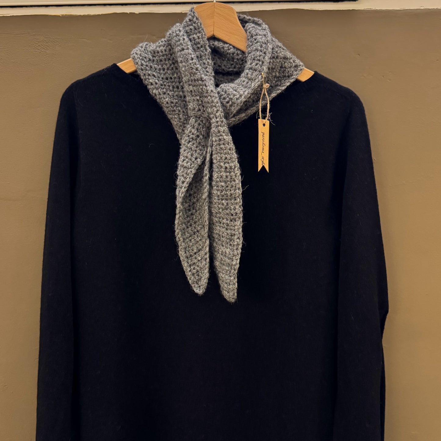 Triángulo crochet de alpaca