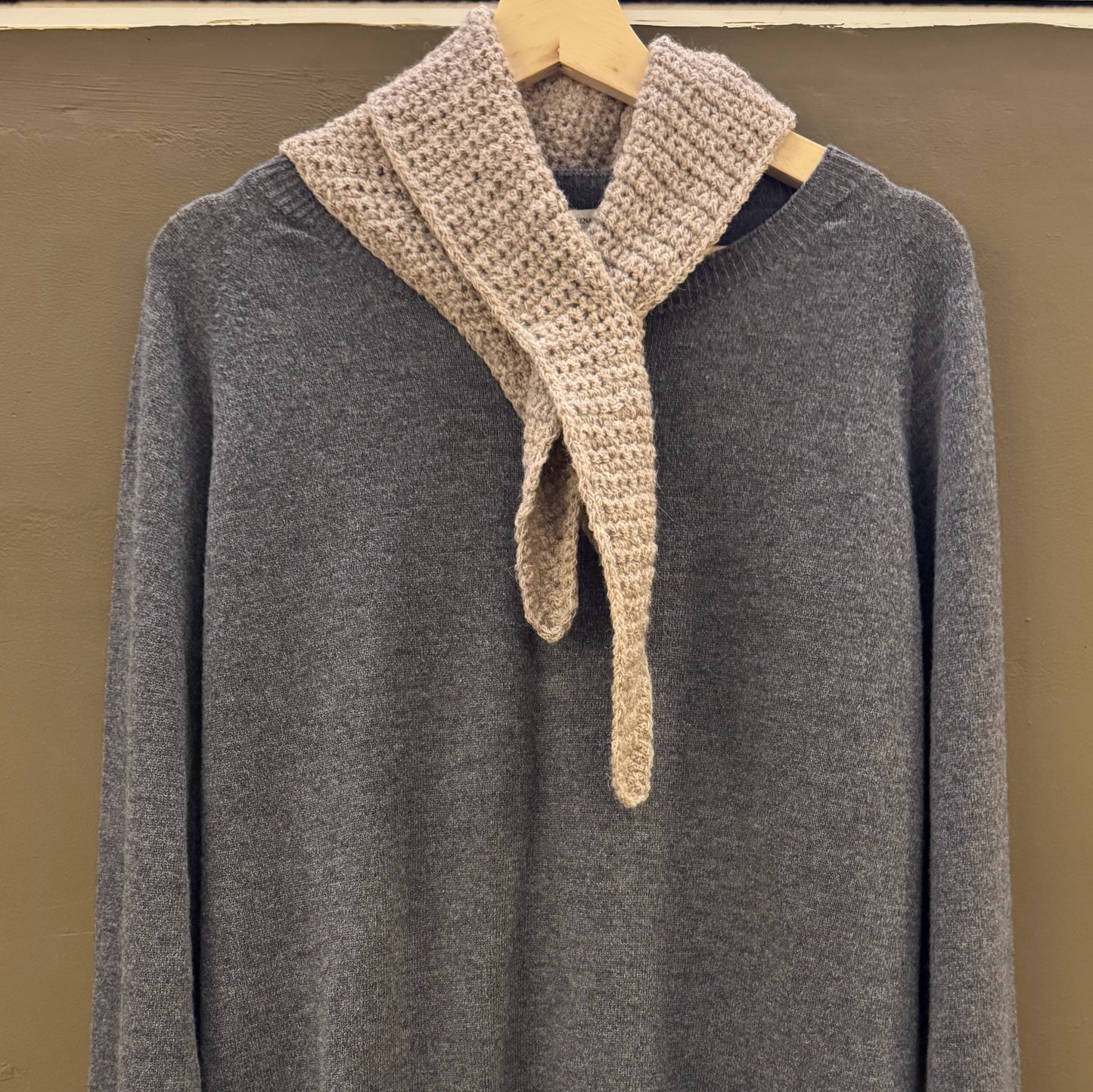 Triángulo crochet de alpaca