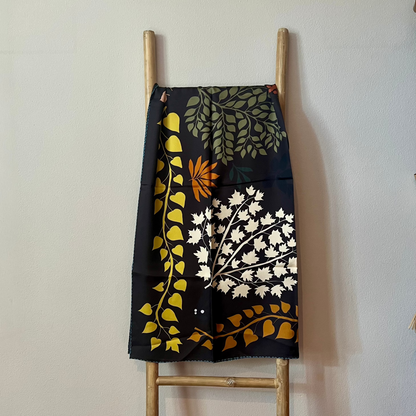 Pañuelo de seda Ramas