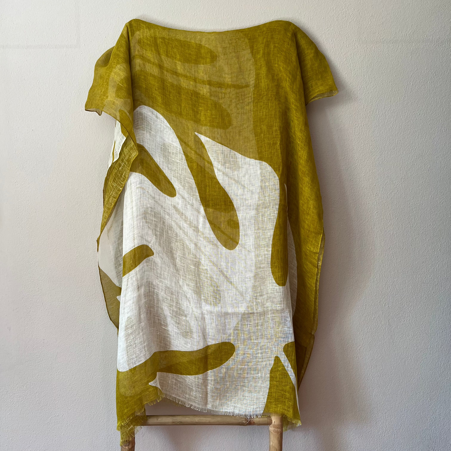 Fular lino Monstera