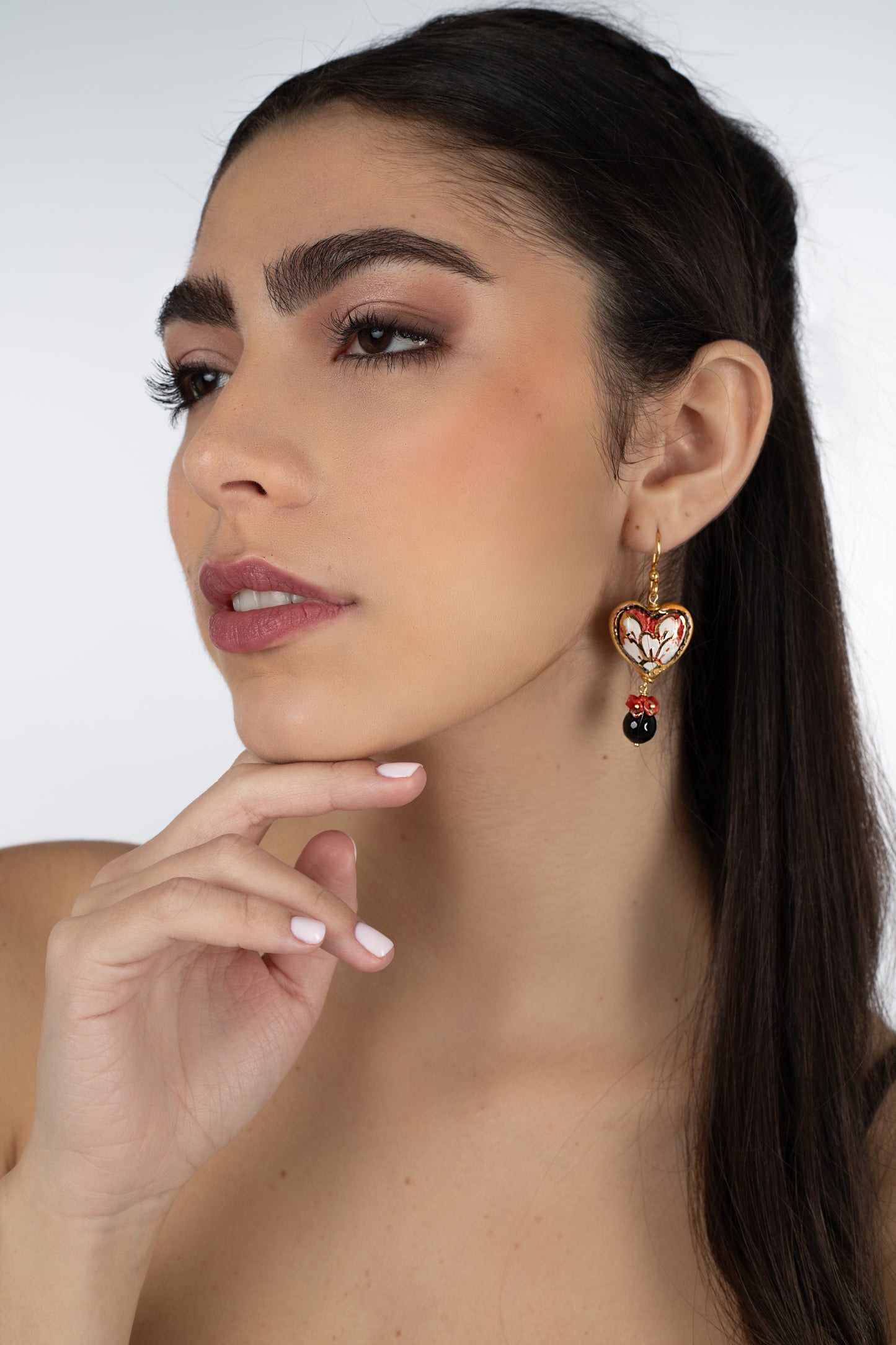 Pendientes Corazón de cerámica