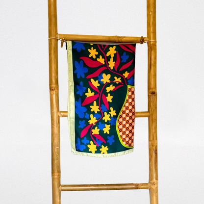 Mini foulard di seta Vaso
