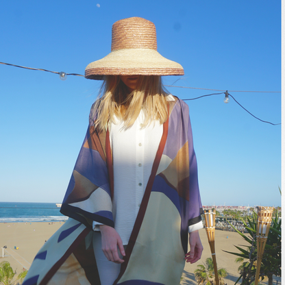 Kimono seta Macchie sfumate