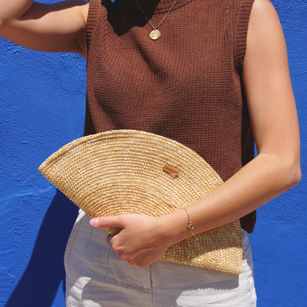 Bolso Abanico Natural