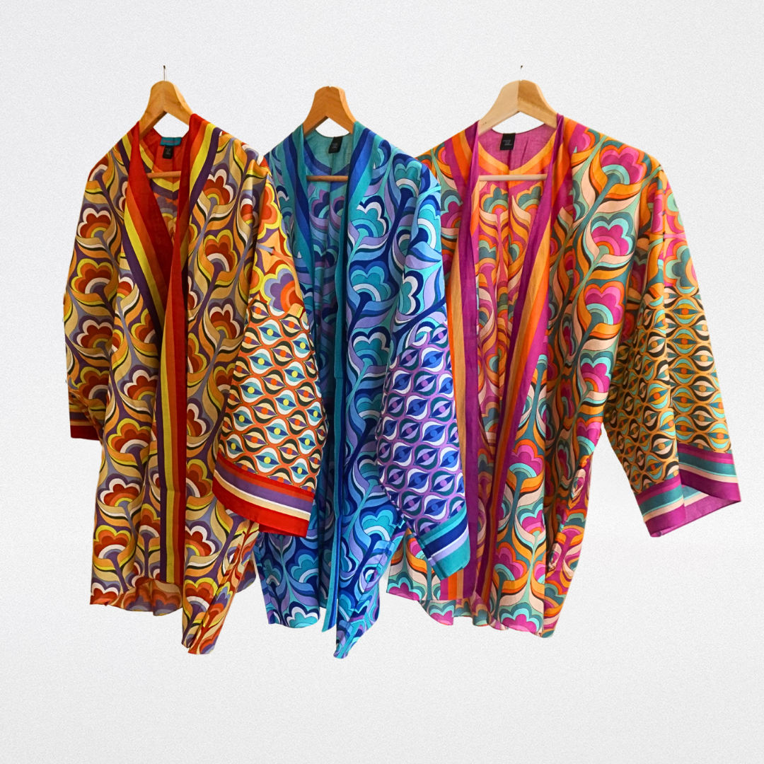 Kimono cotone corto