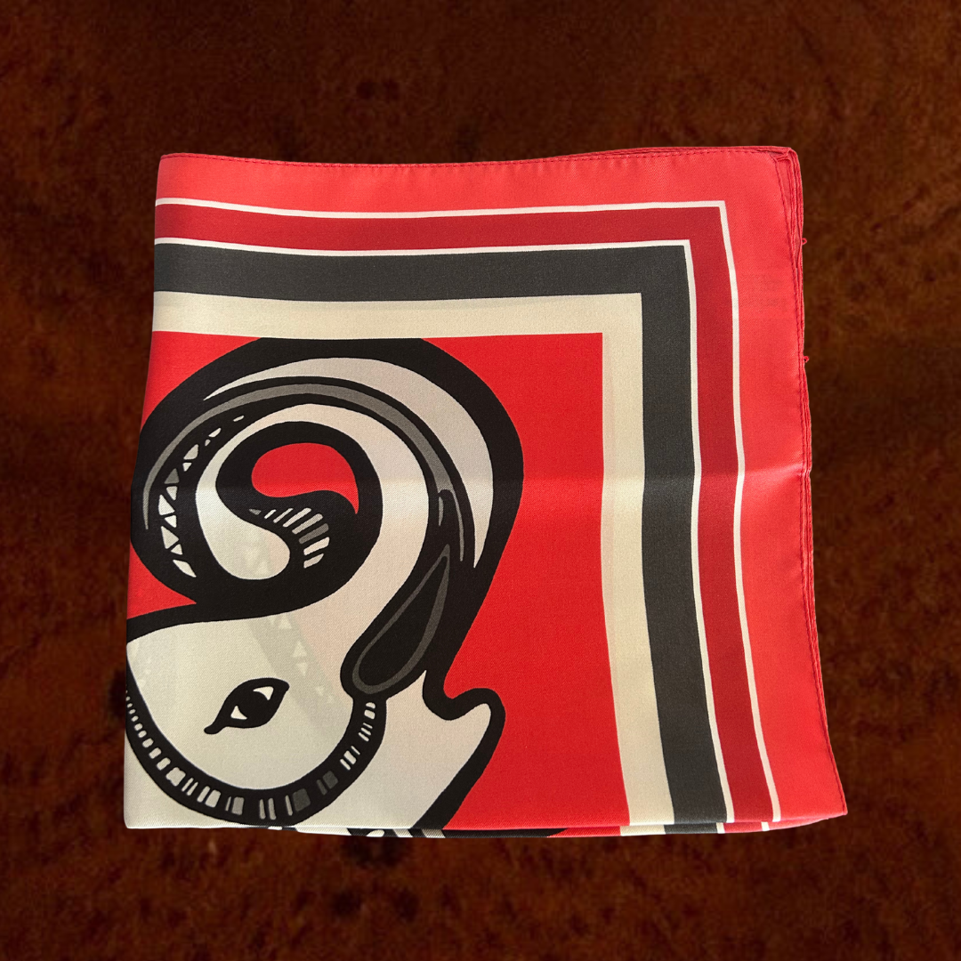 Mini pañuelo seda Elefante