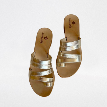 Golden Ralf sandals
