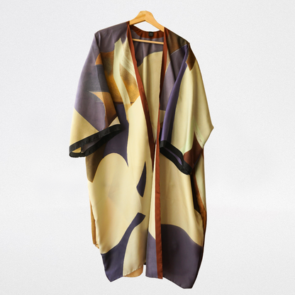 Kimono seta Macchie sfumate