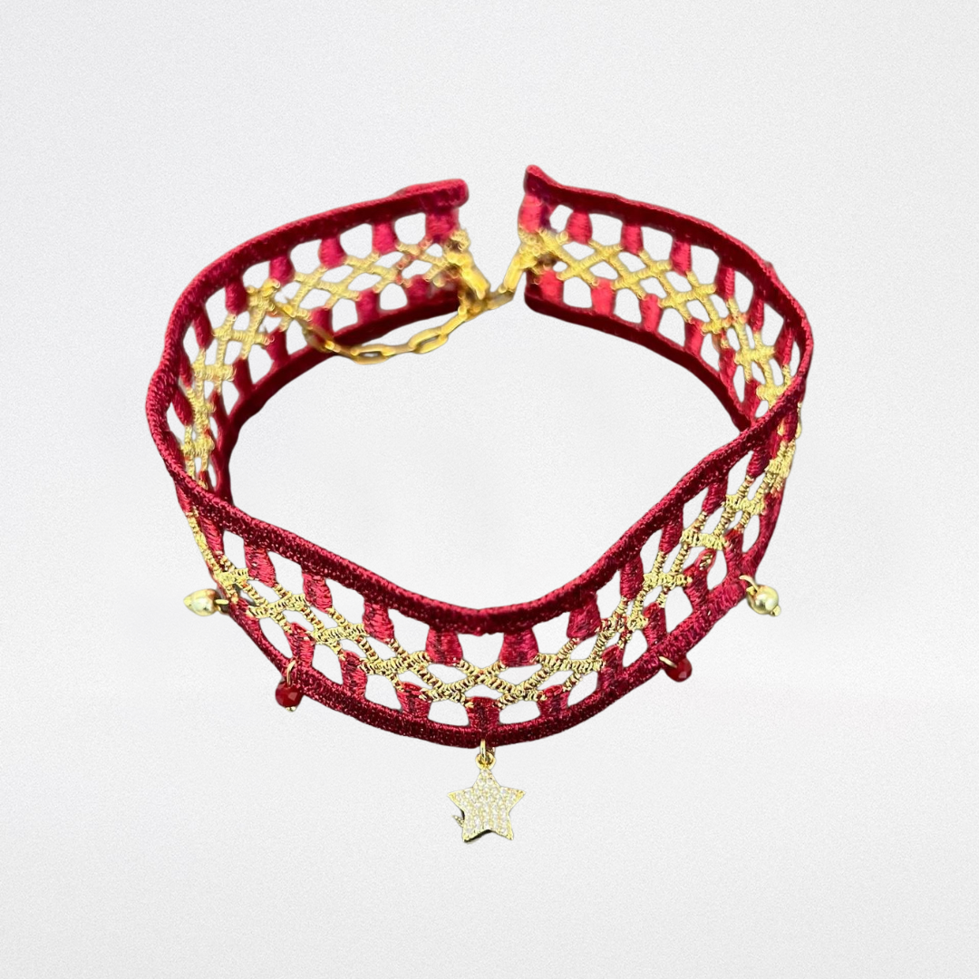 Choker pasamanería con estrella