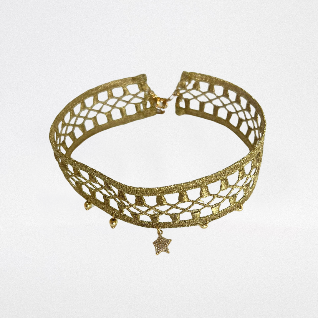 Choker pasamanería con estrella