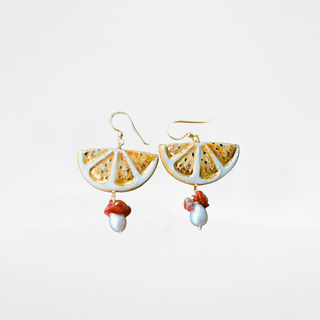 Pendientes Rodajas de Frutas