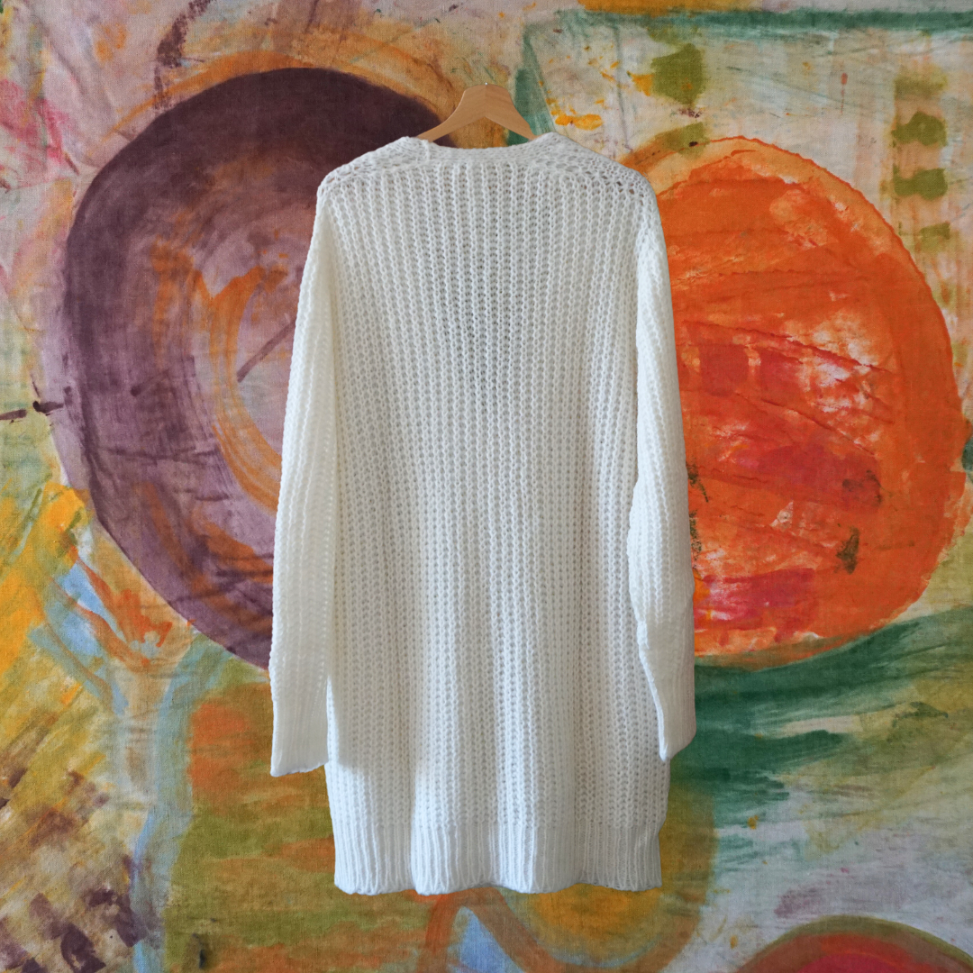 Cardigan Largo con bolsillos Lorena Benatti