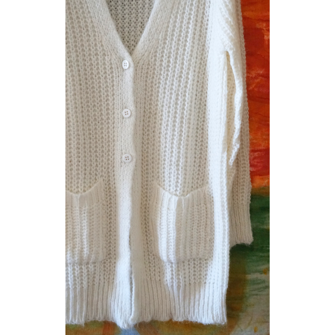 Cardigan Largo con bolsillos Lorena Benatti
