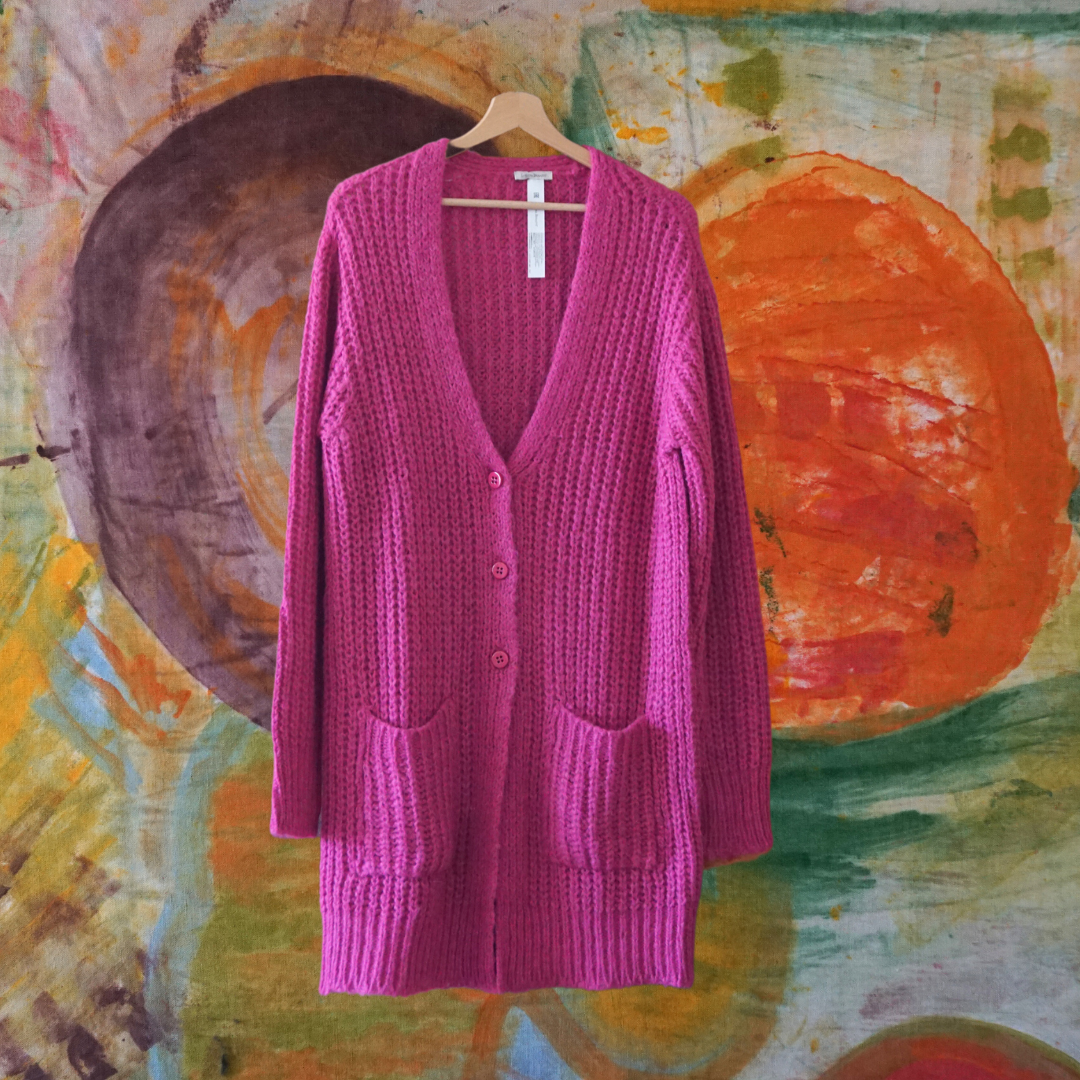 Cardigan Largo con bolsillos Lorena Benatti