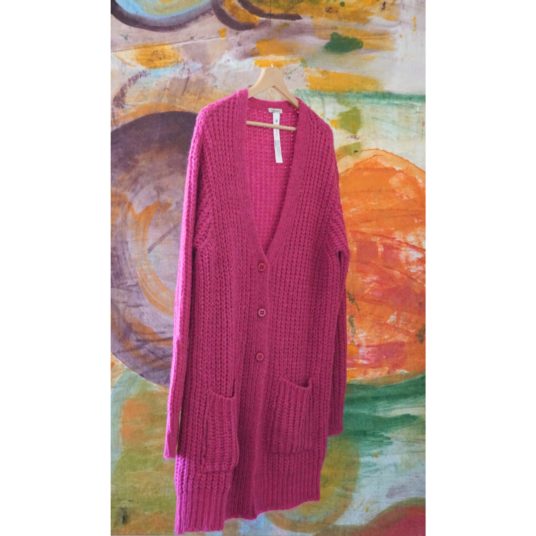 Cardigan Largo con bolsillos Lorena Benatti