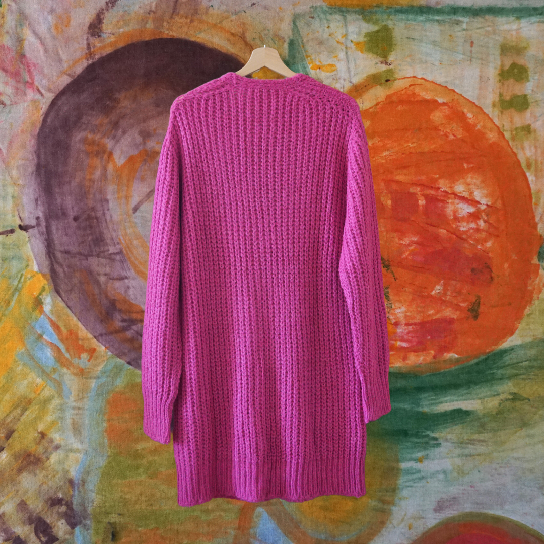 Cardigan Largo con bolsillos Lorena Benatti