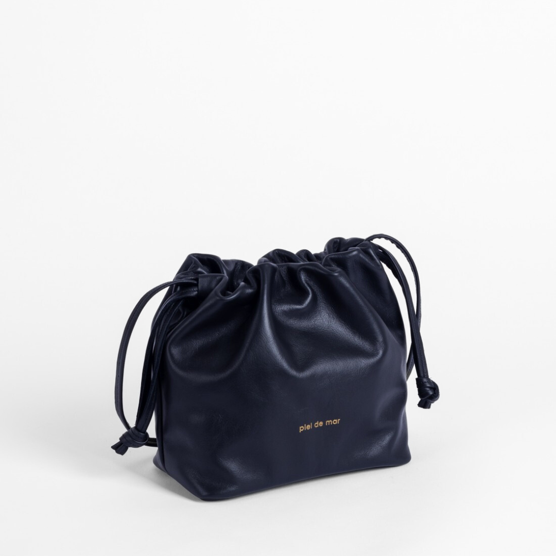 Bolso de piel Sakito negro