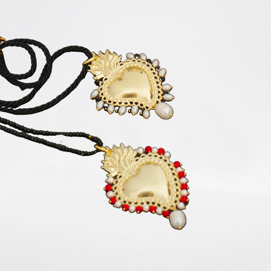 Colgante Cuore Sacro negro