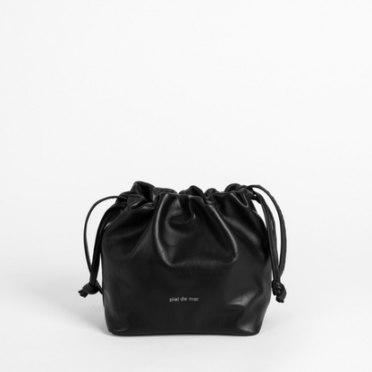 Bolso de piel Sakito negro
