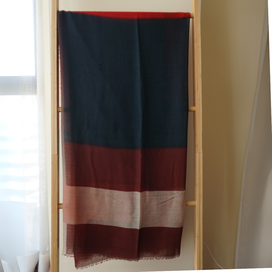 Fular de lana Cuadros Degradés