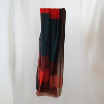 Fular de lana Cuadros Degradés